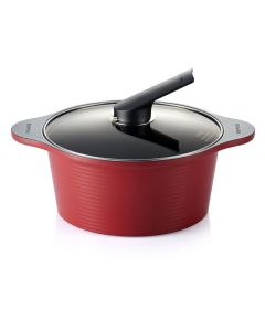 Happycall 24CM Die Cast High Stock Pot - Red 3003-0019 (ACC24H1-R)