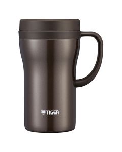 TIGER 0.36/0.48L Stainless Steel Desk Mug (Pink/ Brown/ Clear Stainless) CWN-A036/48