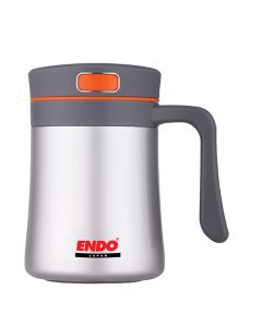 ENDO 400ML Anti-Bac Double Stainless Steel D/Mug-ASSRTD (Matt Silver) CX-1003