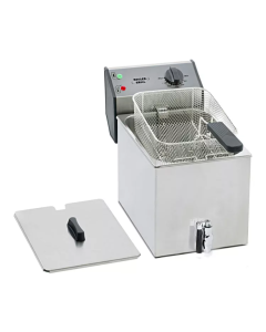 ROLLER GRILL Electric Counter Top Single Tank Fryer With Tap FD-80R