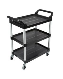 RUBBERMAID Utility Service Cart with Swivel Casters FG342488BLA
