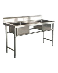 FRESH Double Bowl Sink Table FST1800-2MT