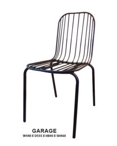 Garage Dining Chair | Steel Frame in Epoxy