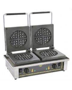ROLLER GRILL Double Round Waffle Baker GED-75