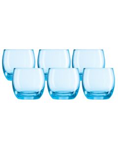 LUMINARC Salto 6pc 320ml Ice Blue Old Fashioned Glass Set J1584