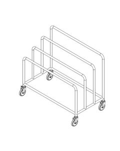 Stainless Steel Wrapping Paper Trolley