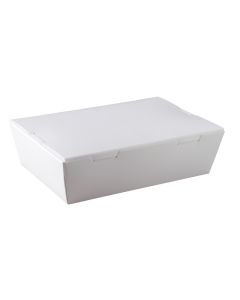 Plain White Paper Lunch Box (800 pieces per ctn)