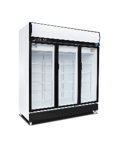 [PRE-ORDER] SNOW 3 Door Display Upright Freezer | 1846 x 735 x 2075 (BLACK FRAME) LY1500BBF-HB