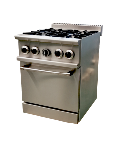 MODELUX Gas 4 Open Burner with Oven MDX-OBO24
