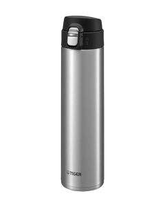 TIGER 0.6L Ultra Light S/Steel Push Button Bottle (Clear Stainless) MMJ-A601 (XC)