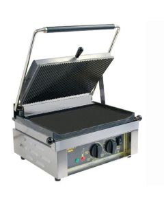 ROLLER GRILL Contact Grill With Timer PANINI LISSE