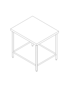 Custom Stainless Steel Single Tier Table