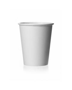 Hot Paper Cup - Plain White 8oz Single Wall (1000 pieces per ctn)