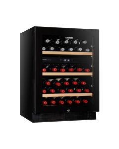 VINTEC NOIR "Black Glass" Borderless Dual Temperature Zone 40 bottles Wine Cellar V40SG2EBK (VWD050SBA-X)