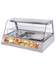 ROLLER GRILL Two Levels Merchandiser Warming Display with Lighting Device & Humidity Control VVC-1200