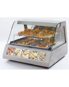 ROLLER GRILL Two Levels Merchandiser Warming Display with Lighting Device & Humidity Control VVC-800