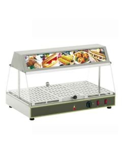 ROLLERGRILL One Levels Display Warmer With Humidity Control & Top Illuminated Display WDL-100 INOX
