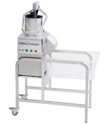 ROBOT COUPE Vegetable Preparation Machines W/ Auto, Pusher Feed-Head &amp; Stand CL-55 2V