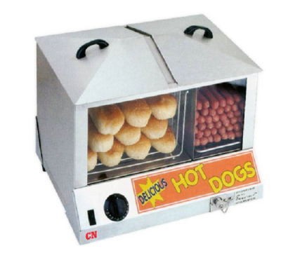CN Hot Dog Steamer With Bun Warmer CN-HDSB