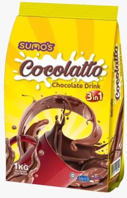 SUMOS COCOLATTO CHOCOLATE DRINK 3 IN 1 (1KG x 20PKT/CTN) 