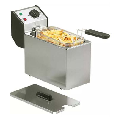 ROLLERGRILL 5Lt. Electric Single Tank Counter-Top Fryer FD50