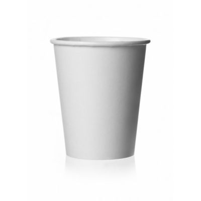 Hot Paper Cup - Plain White 8oz Single Wall (1000 pieces per ctn)