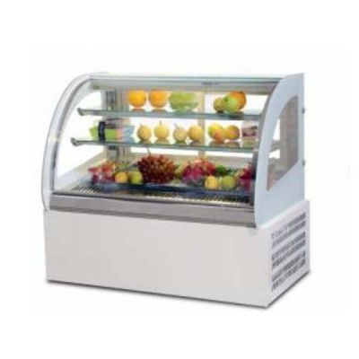 CN UNITED Table Top Curve Display Chiller Showcase - White Base TCC900W