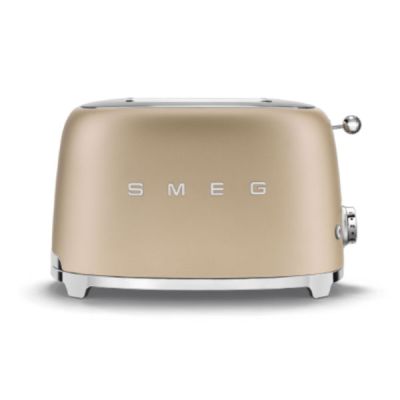 SMEG Two Slice Toaster Special Edition - Matt Gold TSF01CHM