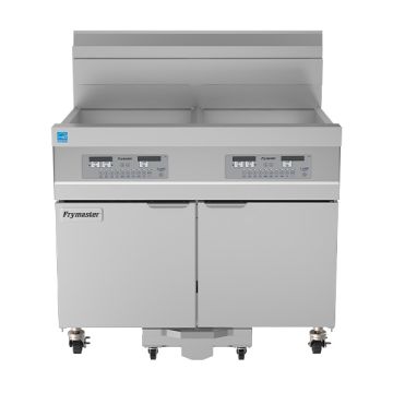 FRYMASTER 2 VAT, GAS FRYER W/ FILTRATION 21814GF