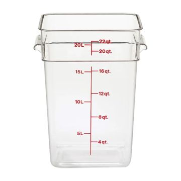 CAMBRO CAMWEAR CAMSQUARE 22QT CONTAINER 22SFSCW135