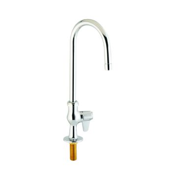 T&S Faucet Single Hole 5-1/2" Swivel Gooseneck 5F-1SLX05