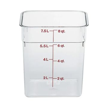 CAMBRO CAMWEAR CAMSQUARE 8QT CONTAINER 8SFSCW135
