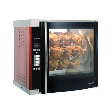 ALTO-SHAAM ELECTRIC ROTISSERIE - CURVED GLASS DOOR, SOLID BACK AR-7E