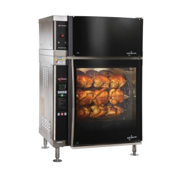 ALTO-SHAAM HOT HOLDING ROTISSERIE WITH VENTLESS HOOD (CURVED GLASS DOOR, SOLID BACK) AR-7EVH