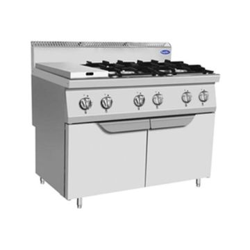 ATOSA 6 BURNERS GAS STOVE WITH DOOR - 900 SERIES FLOOR-STANDING TYPE (1200 X 900 X 1140 MM) AT9G6B-F2