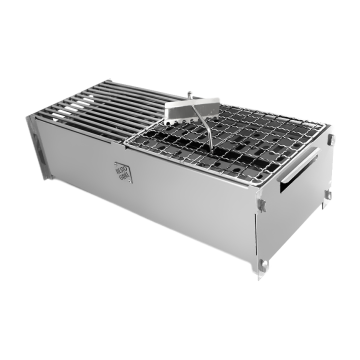 RestoGrill Charcoal Family with 1 Western & 1 Asian Grill & 1 extra Asian/Western Grill