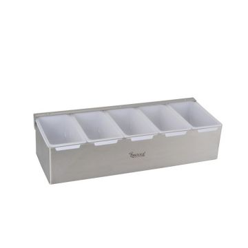 QWARE 5 COMPARTMENT CONDIMENT DISPENSER SC05