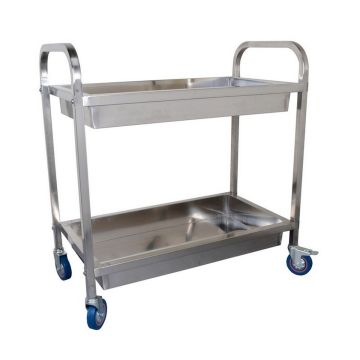 S/S TWO TIER UTILITY CART (MEDIUM) 112502 