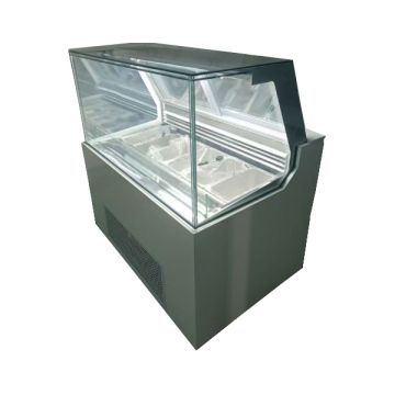 CN UNITED Ice Cream Showcase Straight Glass 1 Row - 6*1/3 PANS CN-ICS.12001R.6P