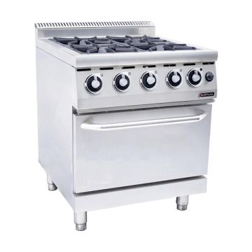 ANVIL 4 OPEN BURNER WITH OVEN COA3004