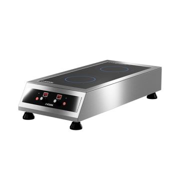JCOOK S/S 2 ZONE INDUCTION HOB (3.5KW) DHB-35