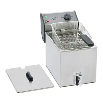 ROLLER GRILL Electric Counter Top Single Tank Fryer With Tap FD80R