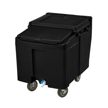 CAMBRO SHORT SLIDINGLID ICE CADDY 57 KG (CASTER: 2 x FIXED; 2 x SWIVEL (1 W/BRAKE)) ICS125L110