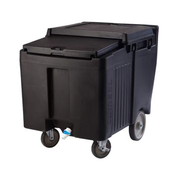 CAMBRO SHORT SLIDINGLID ICE CADDY 57KG (CASTER: 2 x SWIVEL (1 W/BRAKE); 2 x REAR EASY WHEELS) ICS125LB110