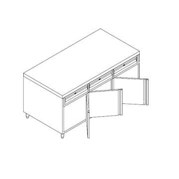 Stainless Steel Casting Cabinet with Drawer