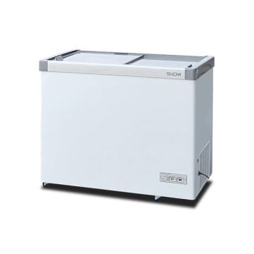 SNOW SLIDING GLASS LID DISPLAY CHEST FREEZER 325L LY351GLA