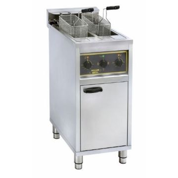 ROLLER GRILL Twin Tank Electric Floor-Standing Fryer RFE20C