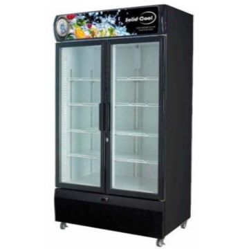 SOLID COOL 2 DOOR DISPLAY CHILLER SC 1000L (1110 x 690 x 2079 MM) SCBC-2DBB / SCWC-2DBB