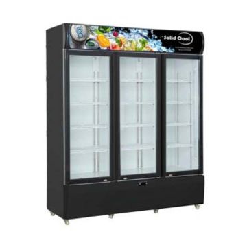 SOLID COOL 3 DOOR DISPLAY CHILLER SC 1200L (1600 x 610 x 1973 MM) SCBC-3DB / SCWC-3DB (160A)