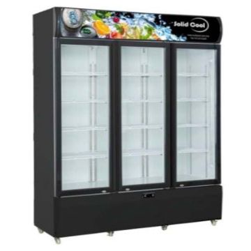 SOLID COOL 3 DOOR DISPLAY CHILLER SC 1700L (1800 x 690 x 2079 MM) SCBC-3DBB / SCWC-3DBB